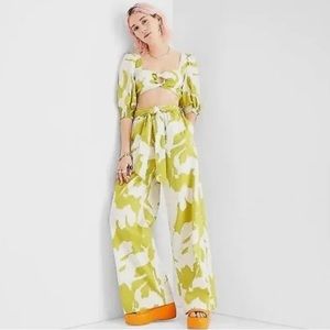 Alani Noelle Women's Two Piece Floral Print Set